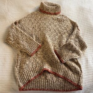 RARE Free People Chunky Turtleneck Sweater